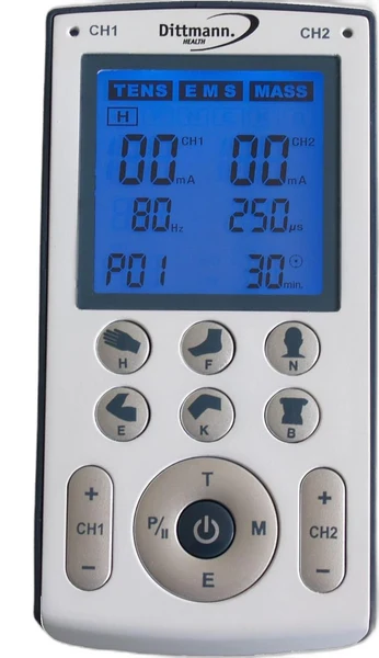Прилад для знеболення та стимуляції м’язів Dittmann Health TENS/EMS/Massage 3-в-1